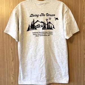 XL National Smokejumper Center T-shirt Grey West Yellowstone Montana Jr Training